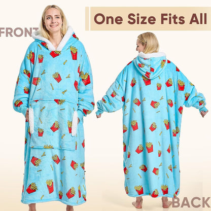 yescool Wearable Blanket Hoodie as Christmas Birthday Gifts for Women Mom - Colors A