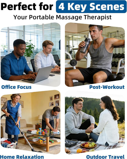 Cordless Air Compression Foot and Ankle Massager with Heat,1Wap | Portable Heat & Vibration Wrap for Tired Feet, Sore Arms & Swollen Ankles; Cordless, Rechargeable Gift for Men and Women