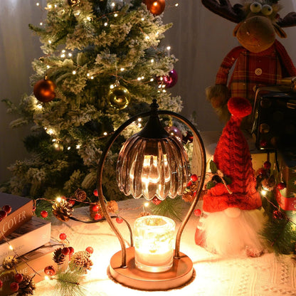 GOODBUY Candle Warmer Lamp with Timer Dimmable: Electric Candle Warmer Birthday Gifts for Women Mom - Candle Lamp Warmer House Warming Gifts New Home Decor - Wax Warmer for Jar Candles with 2 Bulbs