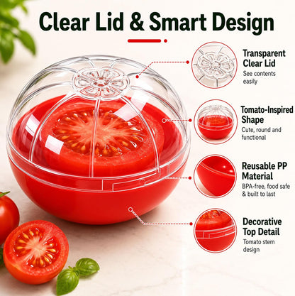 Avocado Keeper Saver Avocado Storage Containers With Lid | Onion Avocado Tomato Saver Fruit vegetable Holder Storage (Avocado Holder)