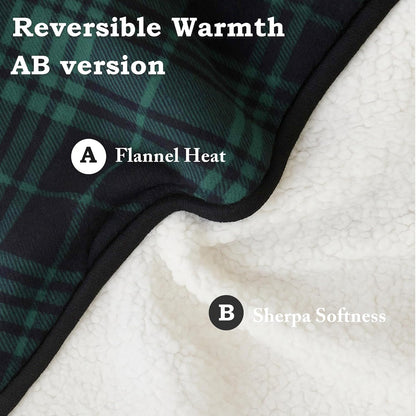 Wheelchair Lap Blanket for Seniors, 43" * 28" Soft Sherpa Lined Knee & Lap Cover, Warm Lightweight Throw with Snap Buttons, Cozy Comfort for Elderly & Caregivers, Wine Red