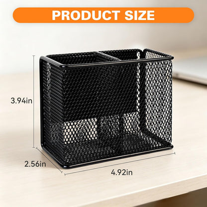 LEOSTEP Magnetic Pen Holder,Metal Magnetic Dry Erase Marker Holder,Magnetic Pen Holder for Refrigerator Whiteboard, Locker Accessories for Classroom School Office Home