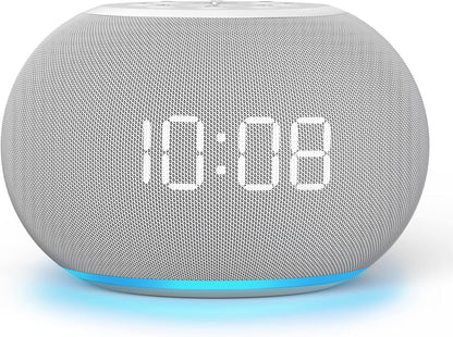 REACHER Auto Dimmable Sound Machine Alarm Clock with Night Light for Girls