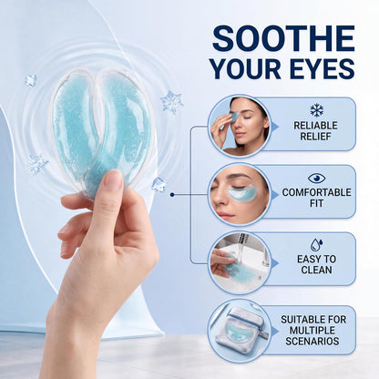 Eye patches, gel eye patches, reusable, effectively relieve eye puffiness and redness, soothe eye fatigue, and relax the eyes.