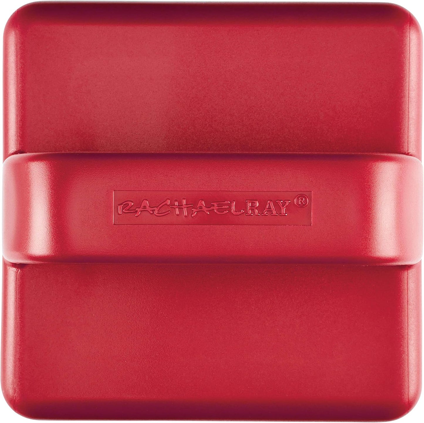 Rachael Ray Tools and Gadgets Stainless Steel Box Grater for Vegetables, Chocolate, Hard Cheeses, and more, Red(9.43 x 8.84 x 8.06 inches)