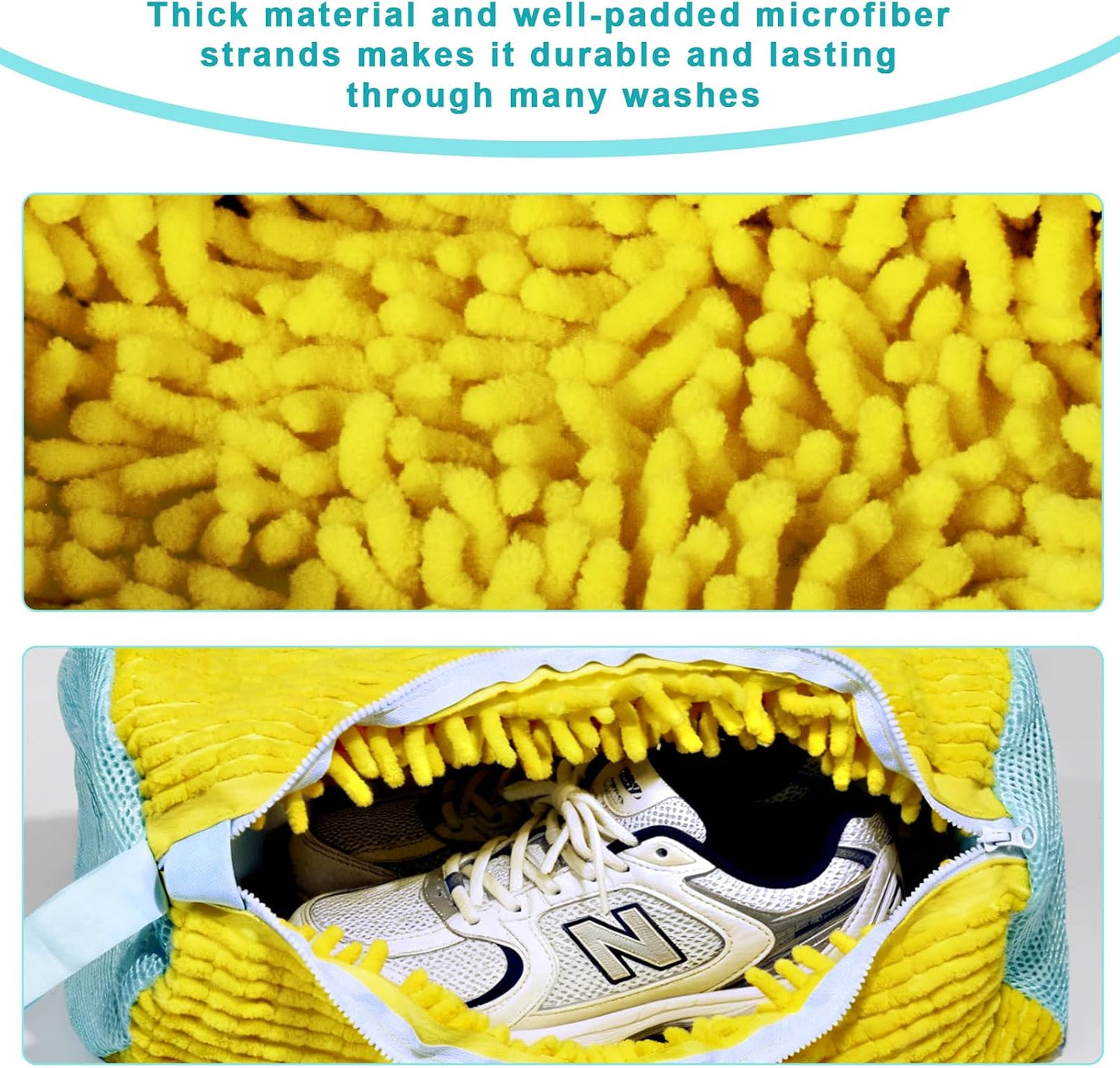 2PCS Shoe Washing Machine Bag With Zipper,Heavy Duty Shoe Washing Bag,Grey | sneaker washing machine bag,sneaker bag for washing machine,laundry shoe bag for washing machine,tennis shoes washing bag