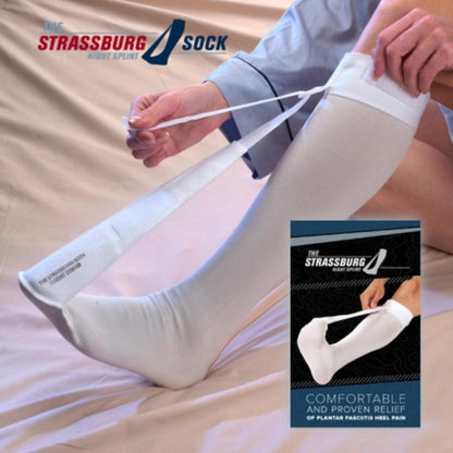 Strassburg Sock White Regular Size (fits calf size up to 16in around)