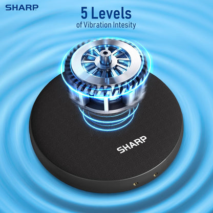 Sharp Vibrating Alarm Clock for Heavy Sleepers with Loud Bed Shaker
