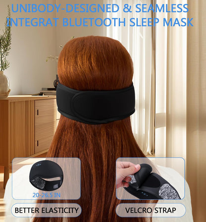 Bluetooth Sleeping Headphones, Bluetooth 5.4 Sleep Mask, Ultra-Thin Stereo Speakers, Fully Enclosed Pressure-Relieving Design, The Best Gift