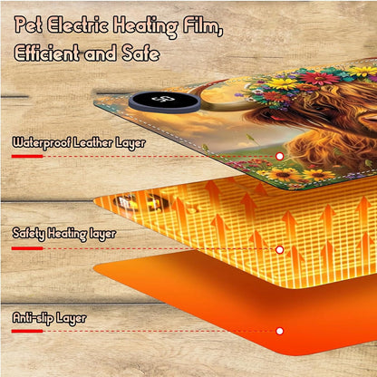 Heated Desk Pad Heated Large Mouse Pad, Electric Quickly Warm Desk Mat with 3 Levels Heating 3 Hours Auto Shut-Off, 31.5" x 13" Warm Gaming Mousepad Hand Foot Warmer, Baby Elephant
