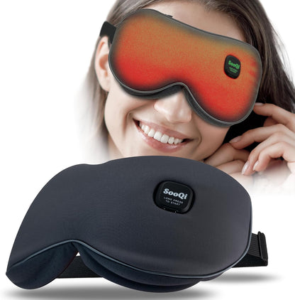 Rechargeable Heated Eye Mask for Dry Eyes, Blepharitis & Eye Fatigue | 3 Preset Heat Modes | 3.5 oz Weighted Comfort | Up to 6 Sessions per Charge | Auto Shut-Off | Washable Cover | USB-C Charging
