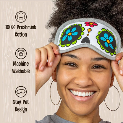 Lazy One Women's Cotton Face Mask for Sleep, Washable Sleeping Mask for Adults