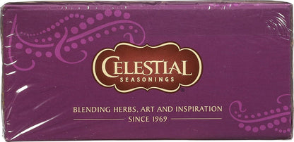 Celestial Seasonings Raspberry Zinger Herbal Tea, Caffeine Free, 20 Tea Bags Box