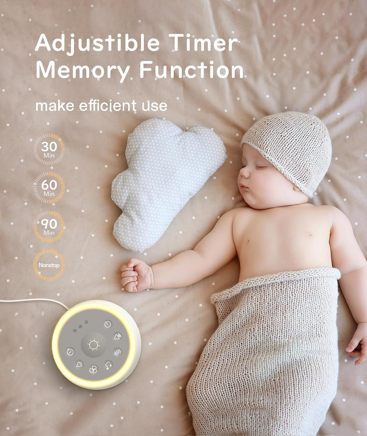Dreamegg White Noise Machine for Adults - 10W Powerful Sound Machine with 29 Soothing Sounds, Noise Masking for Snoring, Traffic & Office Privacy, Ideal for Home, Travel & Deep Sleep