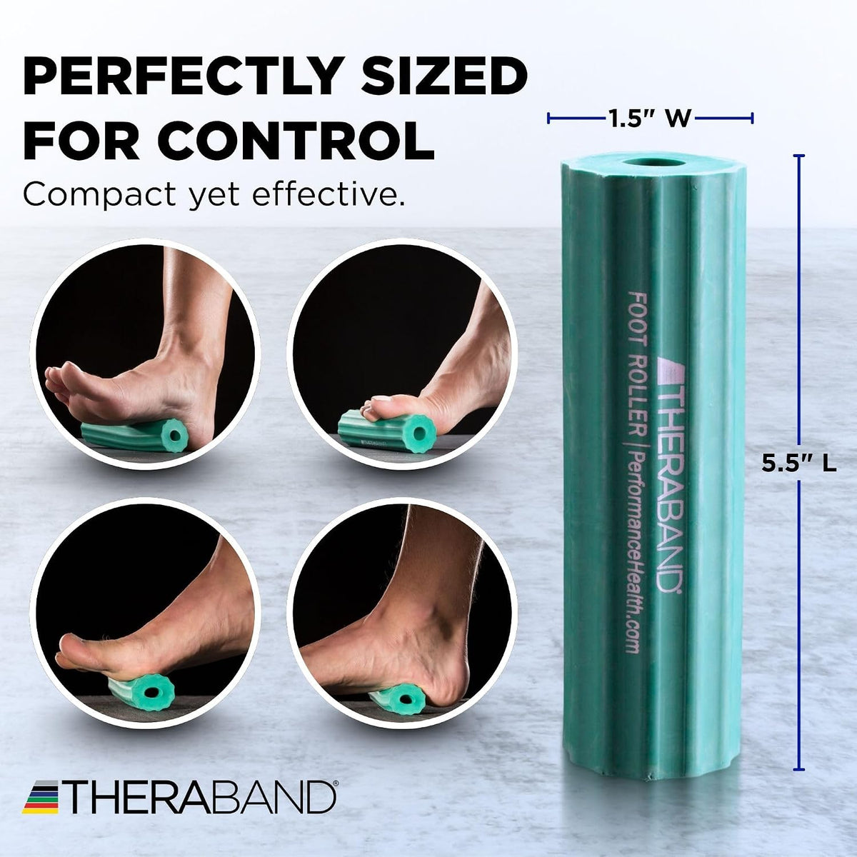 THERABAND Foot Roller for Foot Pain Relief, Massage Ball Roller for Arch Pain, Plantar Fasciitis Treatment, Heel Spurs Reliever, Tired Feet