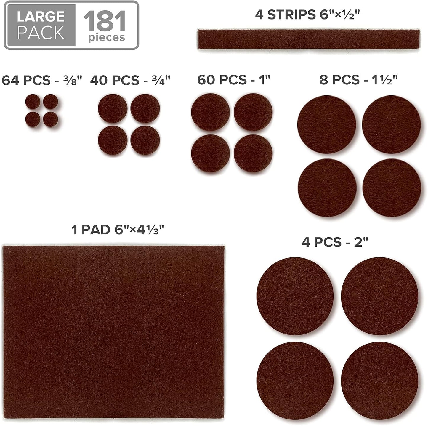 Felt Furniture Pads X-PROTECTOR 235 PCS Premium Furniture Pads - Felt Pads Furniture Feet Best Wood Floor Protectors - Protect Your Hardwood & Laminate Flooring! | Furniture Feet Best Wood Floor Protectors - Protect Your Hardwood & Laminate Flooring!