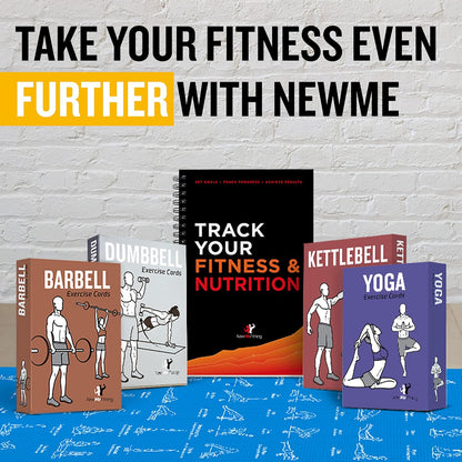 NewMe Fitness Pilates Workout Cards, Fitness Deck for Women and Men
