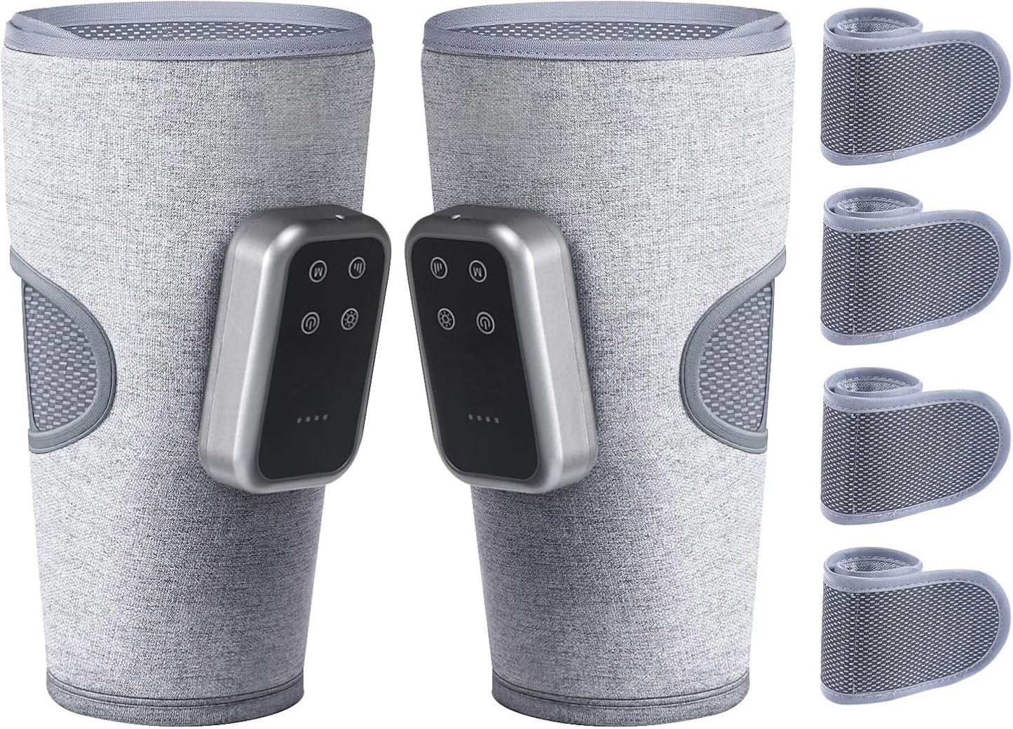 Cordless Leg Massager with Heat and Compression, Rechargeable Leg Compression Massager for Circulation, Muscle Relaxation for Calf, Gifts for Dad Mom Men Women Gym Office Home (1 Piece)