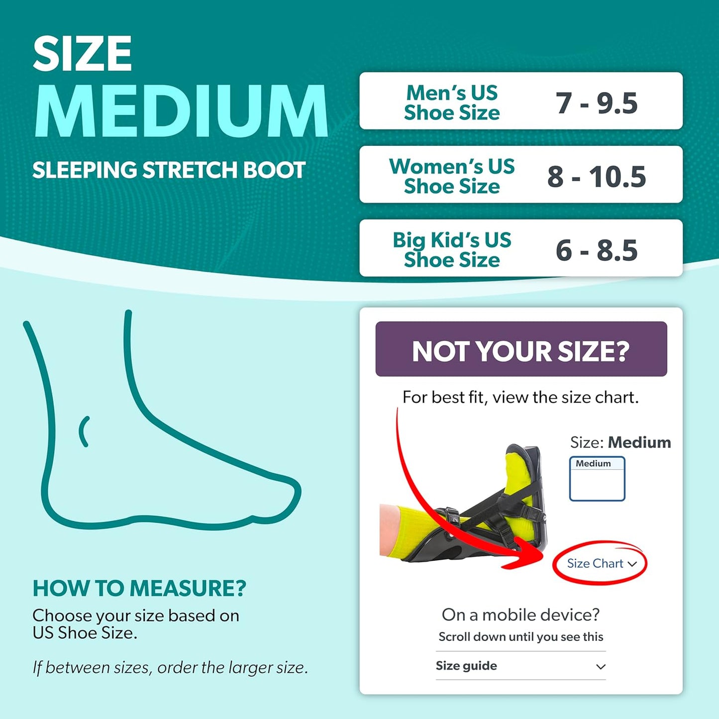 BraceAbility Sleeping Stretch Boot - Plantar Fasciitis Night Foot Splint Adjustable Achilles Tendonitis Brace for Fascia, Tendon and Calf Stretching, Heel and Bone Spur, Arch Pain Treatment (Medium)