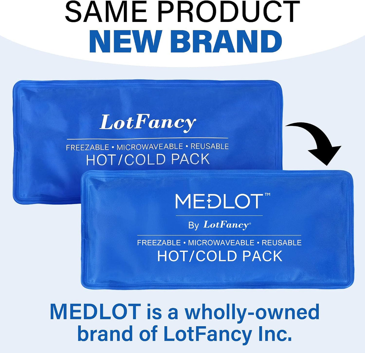LotFancy Gel Ice Packs, 2pc Reusable Hot Cold Pack for Therapy, Heating Cooling Gel Pad, Pain Relief for Face, Head, TMJ, Wisdom Teeth, Oral Facial Surgery, Sport Injuries, Migraine, Muscle Joint
