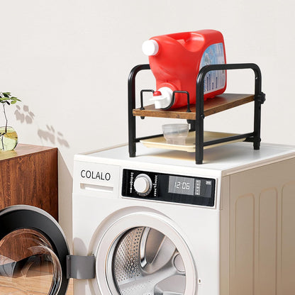 Laundry Detergent Holder & Laundry Detergent Soap Dispenser - Liquid Laundry Detergent Organizer with Drip Tray & Adjustable Tilting Board, for Laundry Room Organization and Storage