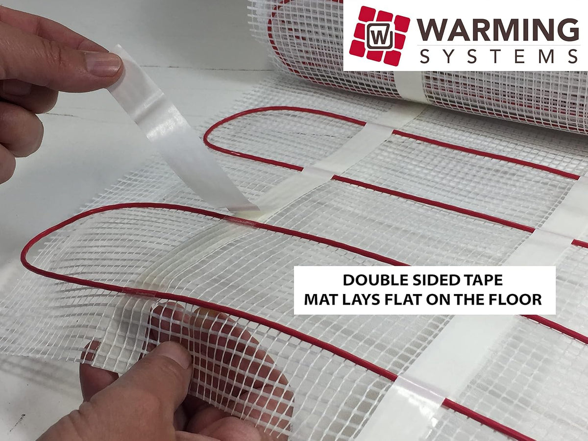 15 Sq Ft 120V Electric Floor Heating System Mat Kit