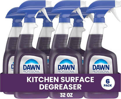 Dawn PRO Kitchen Surface Degreaser, Bulk Cleaning Spray for Oil and Grease Buildup in Commercial Kitchens, 32 fl oz (Case of 6)