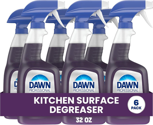 Dawn PRO Kitchen Surface Degreaser, Bulk Cleaning Spray for Oil and Grease Buildup in Commercial Kitchens, 32 fl oz (Case of 6)