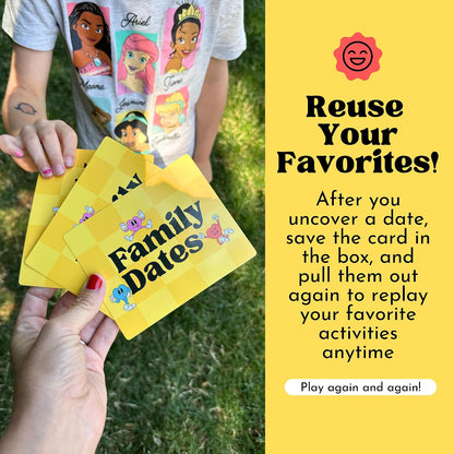 Happy Duo Family Dates – 40 Scratch-Off Family Games & Activities, Ages 4+
