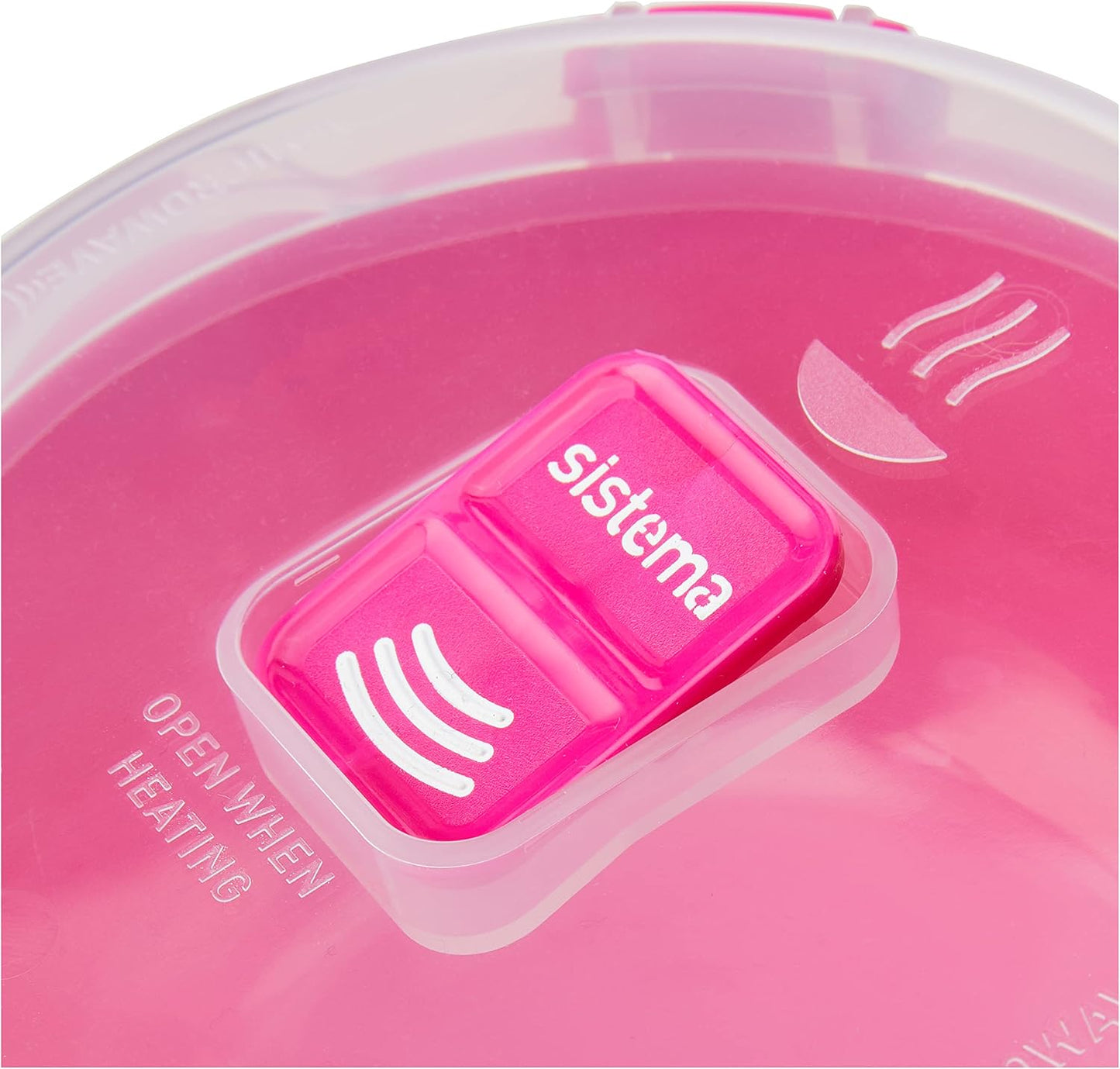 Sistema Microwaveable 940mL Noodle Bowl, Round Microwave Container with Lid & Steam-Release Vent, Cooks Pasta, Soup, Stew & More, Dishwasher & Freezer-Safe, BPA-Free
