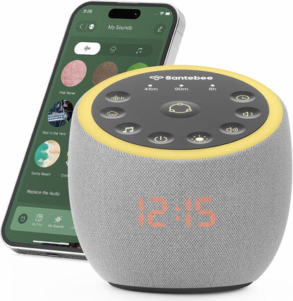 White Noise Sound Machine for Sleep Smart with 388 Sounds&3 Custom Buttons