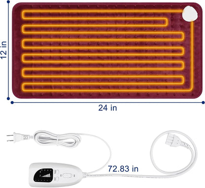 Electric Heating pad for Back Neck Shoulder Knee Arms Legs- Electric Heat Pads with 6 Heat Settings & Auto Shut Off Heat Heating Pad for Birthday Mother Father Girl Men Women