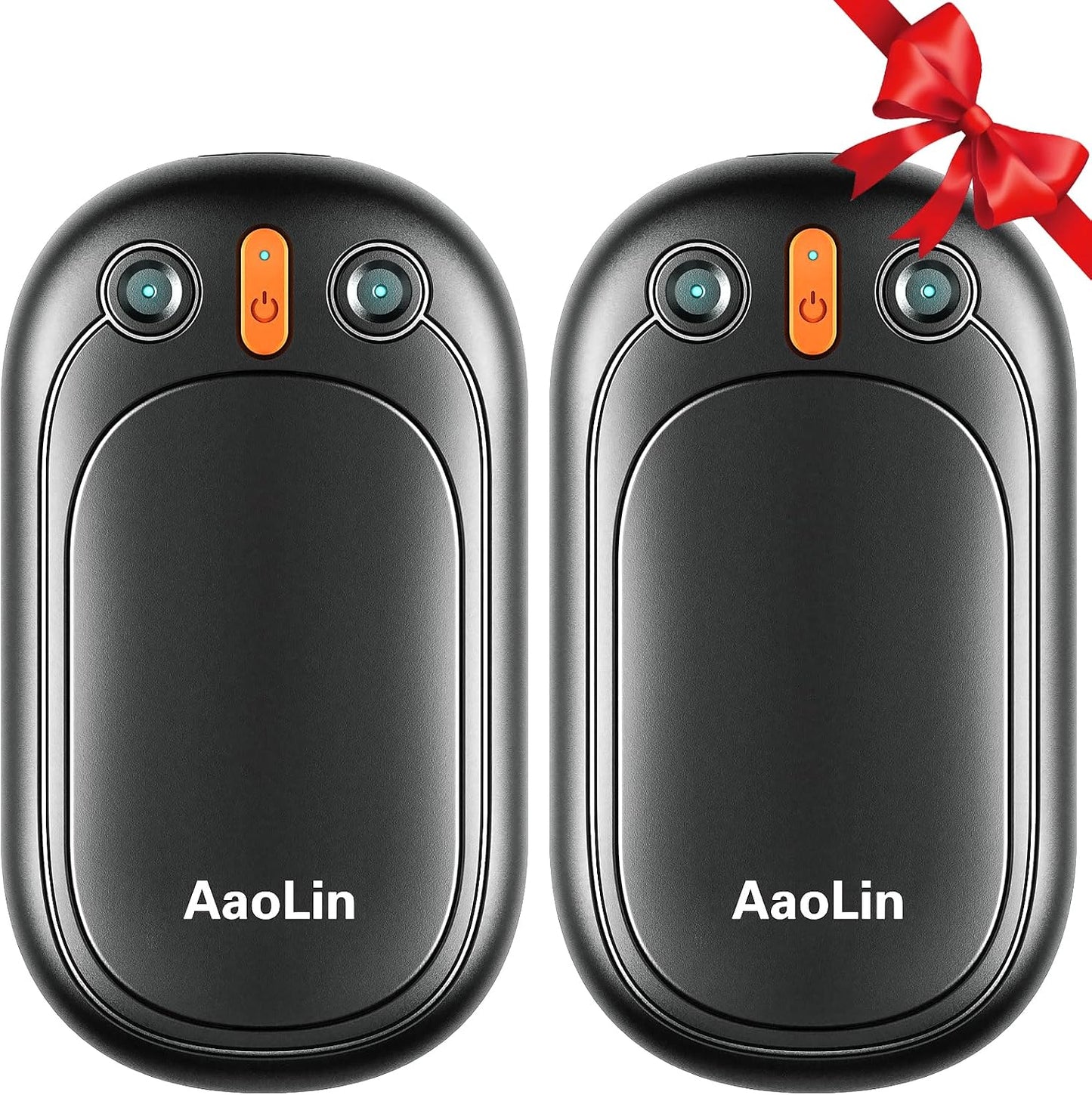 AI Hand Warmers Rechargeable, AaoLin 2 Pack Electric Hand Warmers Reusable, 12Hrs Long Heating, Portable Pocket Handwarmer Great Gift for Outdoors, Camping, Golf, Hunting Gear