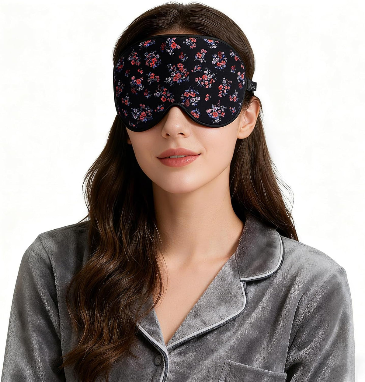 ALASKA BEAR Memory Foam Sleep Mask, Contoured Eye Cups for Women Men, Blue
