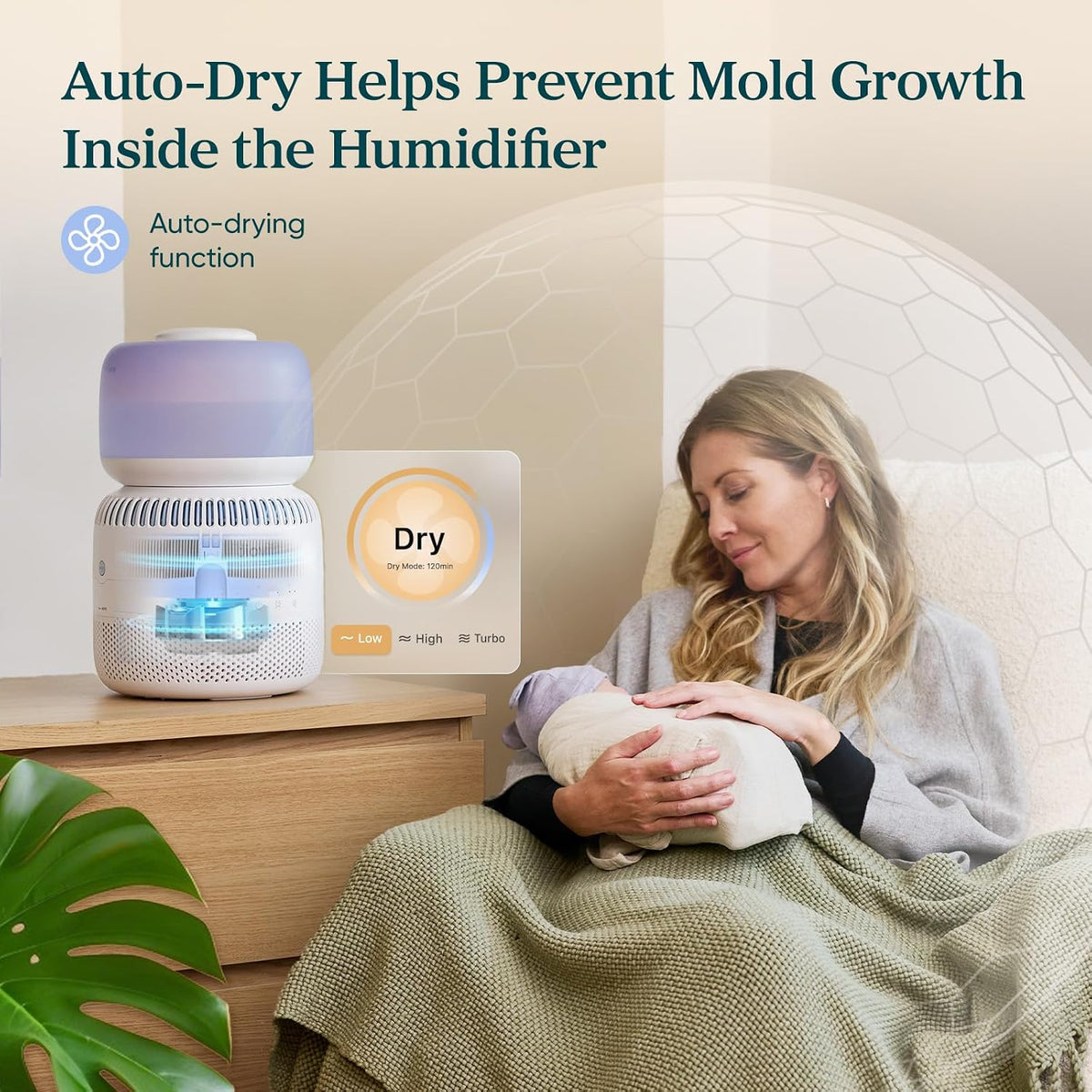 Levoit Top Fill Humidifiers for Bedroom, 2.5L Tank for Large Room, 25dB