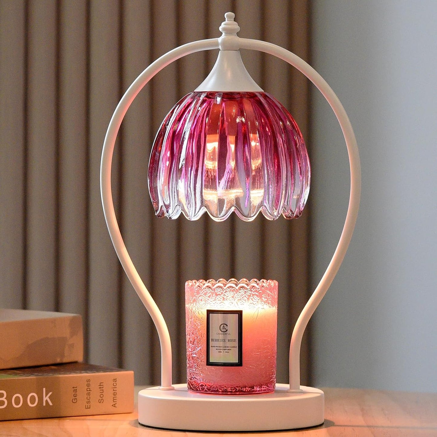GOODBUY Candle Warmer Lamp with Timer Dimmable: Electric Candle Warmer Birthday Gifts for Women Mom - Candle Lamp Warmer House Warming Gifts New Home Decor - Wax Warmer for Jar Candles with 2 Bulbs