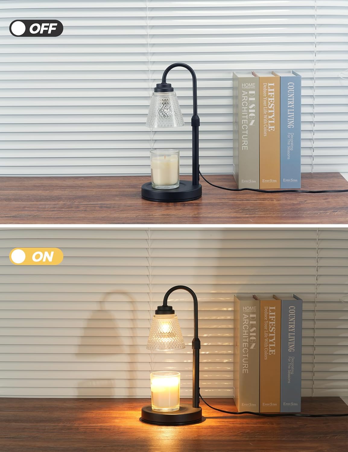 Candle Warmer Lamp with Timer Home Decor Birthday Gifts for Women Mom Her