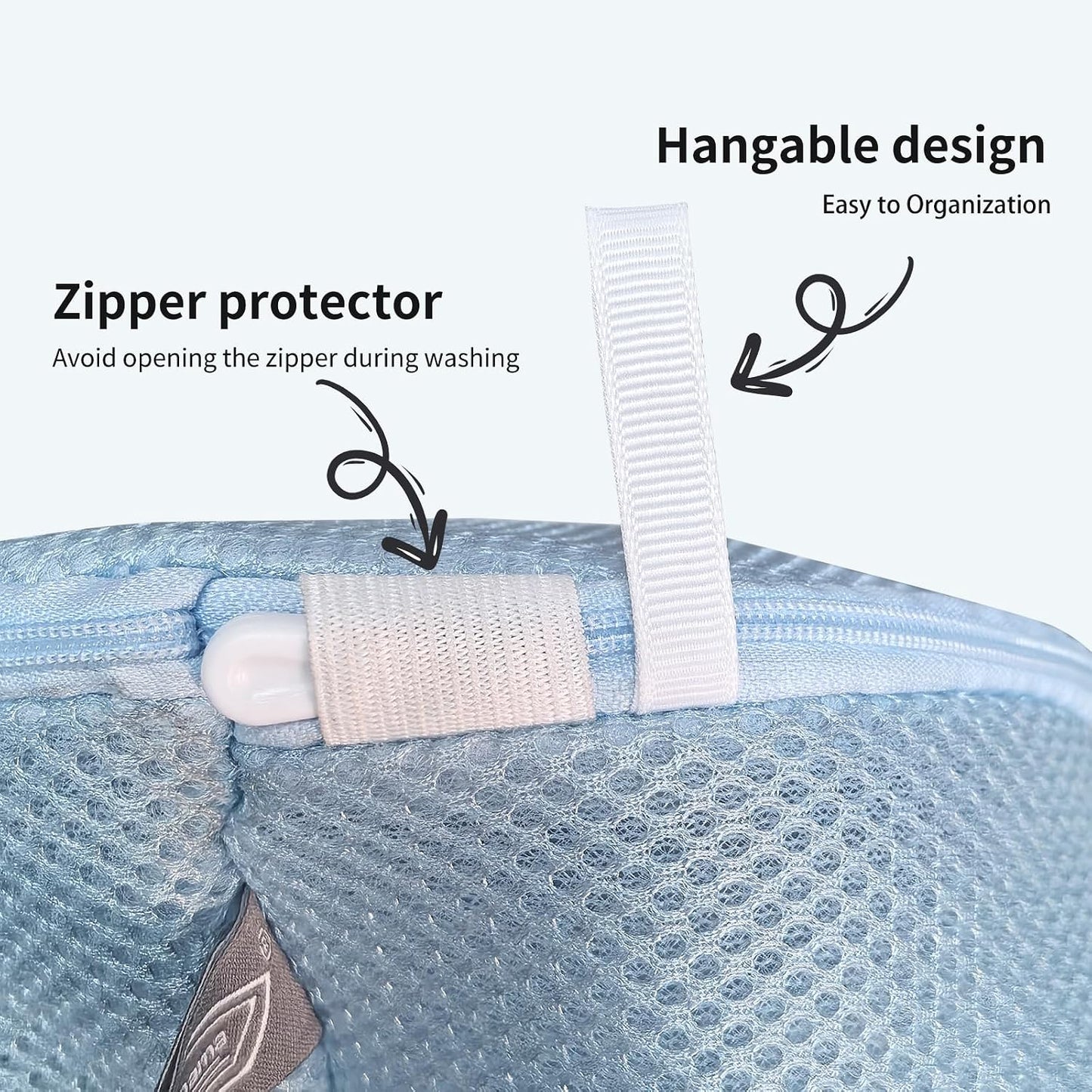 Shoe Washing Machine Bag, Laundry Bag for Sneakers, Orange, 7x15 | Bag to Wash Shoes in Washer and Dryer, for Tennis, Footwear, Trainers, Slippers, Prevent Tangling, Honeycomb Mesh
