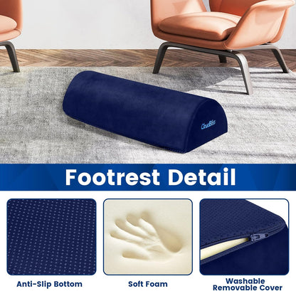 Foot Rest for Under Desk at Work, Foot Stool for Office, Footrest, Black