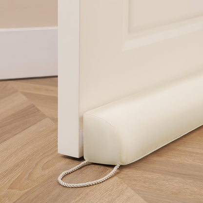 Resistant Door Draft Stopper, Removable Washable Cover, 36", Black | Weighted Gap Filler, Blocks Hot and Cold Air, All-Season Seal