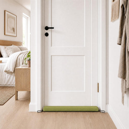Door Draft Stopper, Removable Washable Cover, 38", Gray | Weighted Gap Filler, Blocks Hot and Cold Air, All-Season Seal, Easy Install, Noise & Wind Blocker, Home Essentials