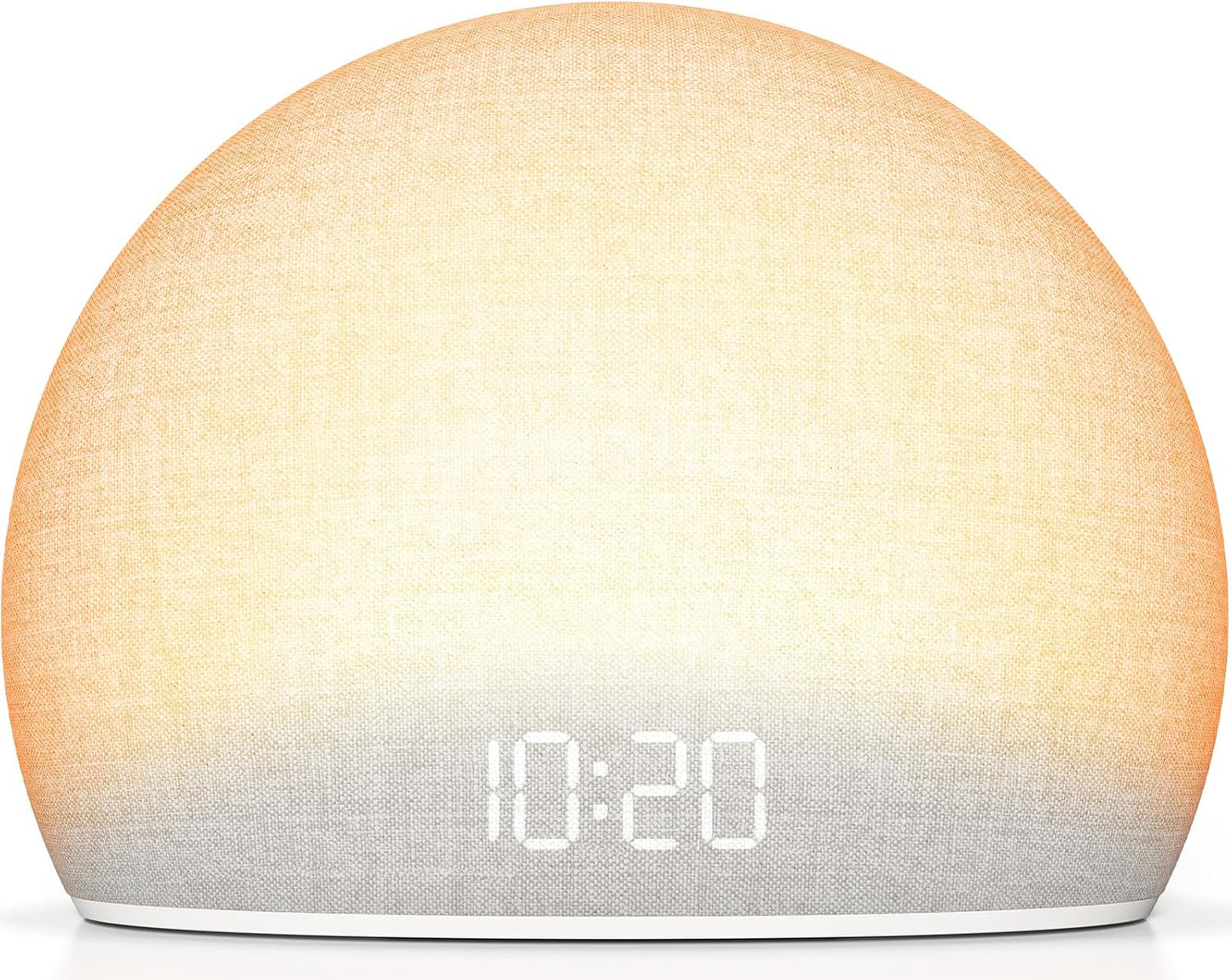 HOUSBAY Sunrise Alarm Clock with White Noise Sound Machine for Bedroom | Wake-Up Light, 5 Gentle Alarm Sounds, 20 Soothing Sleep Sounds, Dimmable Display, Phone-Free Bedside Clock