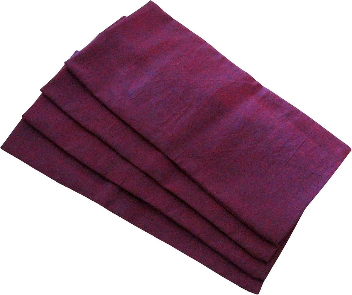 Eye Pillow Cover Pack of (4) - 4.5 x 9 - Soft Cotton Washable - fits Most Eye Pillows - Yoga Massage Meditation spa - USA Made - Bulk - Beige Natural