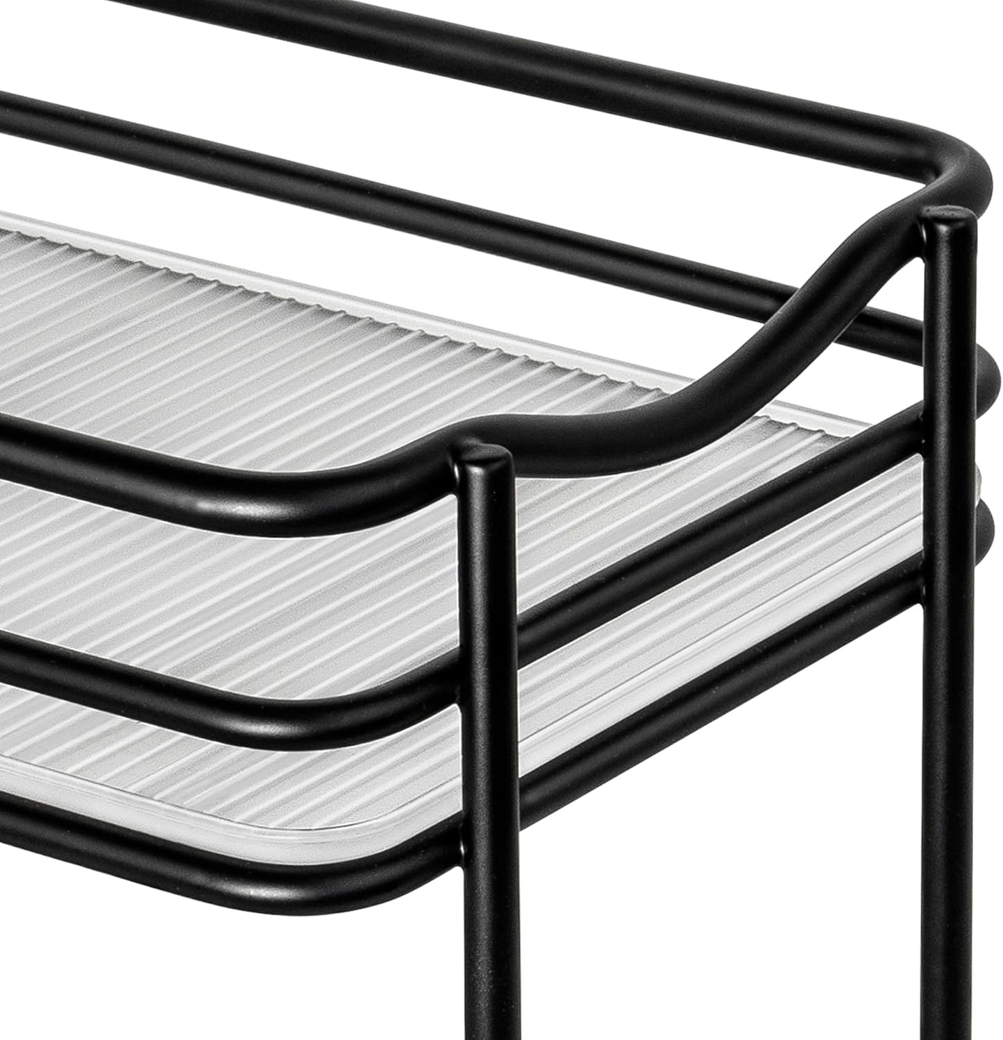 LYNK PROFESSIONAL® Pull Out Spice Organization for Cabinets - 4-3/8 inch Wide – Spice Rack for Inside Cabinets, Slide Out Spice Rack Organizer for cabinet – Pull Out Spice Rack, Sliding 2 Tier Chrome