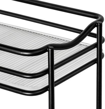 LYNK PROFESSIONAL® Pull Out Spice Organization for Cabinets - 4-3/8 inch Wide – Spice Rack for Inside Cabinets, Slide Out Spice Rack Organizer for cabinet – Pull Out Spice Rack, Sliding 2 Tier Chrome