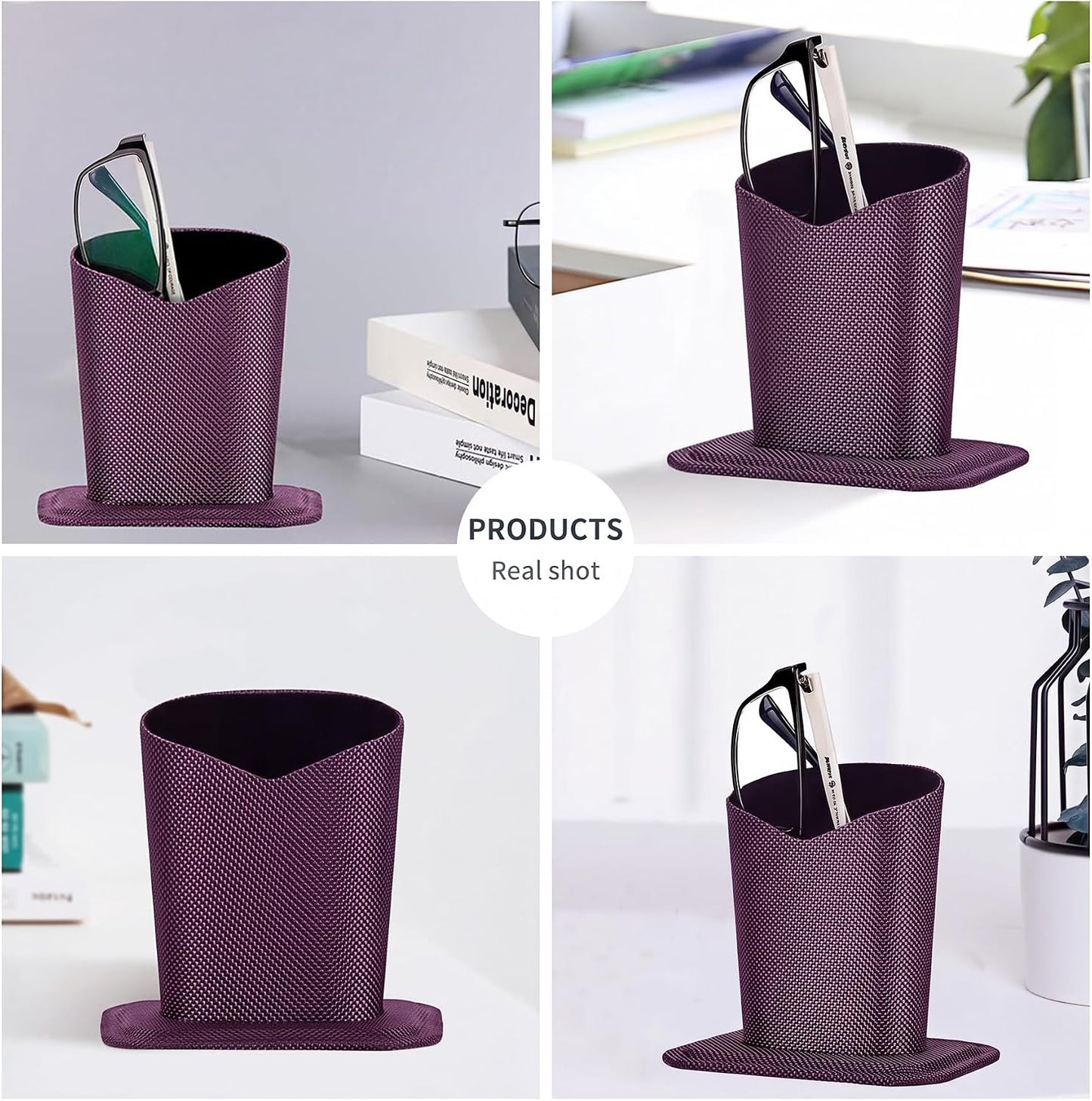 Plush Fluffy Lined Anti-scratch Eyeglasses Holder Protective Glasses Stand Case