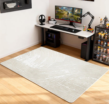 Electric Heated Carpet 35x55in Soft Plush Heating Rug 450W CX | Instant Warmth in 30s, 60 Heat Levels 12h Timer, Energy Efficient Safety Protection Ideal for Home Office Playroom 120V