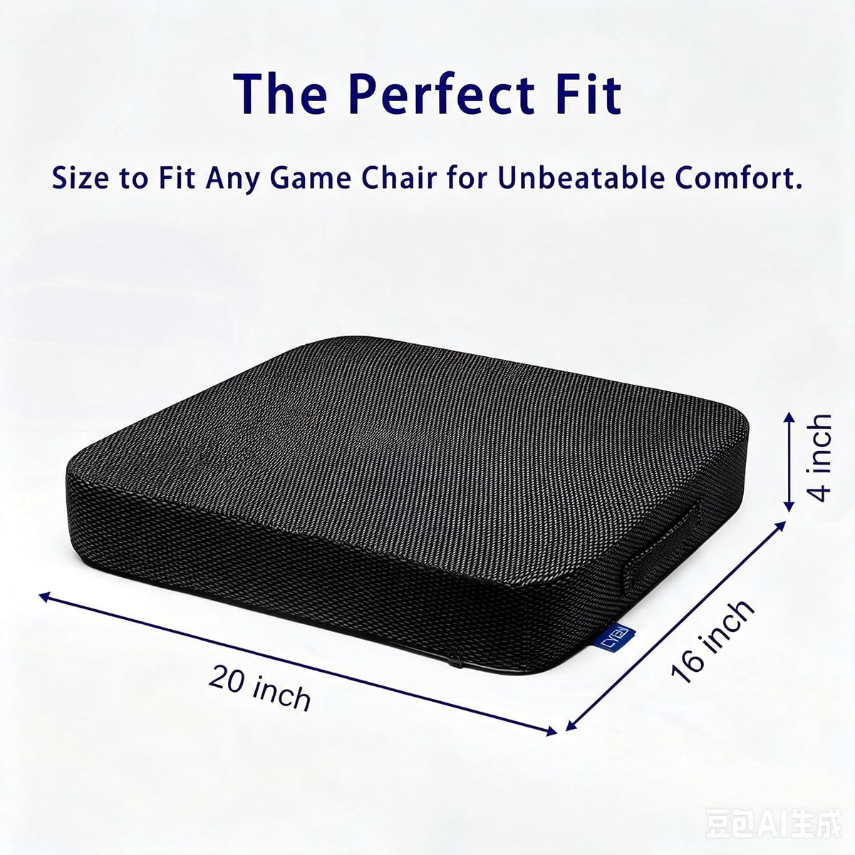 Ifoam Gel Infused Memory Foam Layer Wheelchair Cushion - Seat Cushion for Wheelchair-OfficeChair, Kitchen Chair-Pressure Sore and Tailbone Pain Relief-High Dense Polyfoam Base (Black,18x16x3 inch)