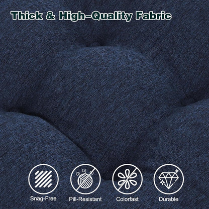 baibu Memory Foam Recliner Cushions with Lumbar Support Pillow Set for Elderly, 20x20x5 Inch Dual-Layer Design Non-Slip Recliner Seat Cushion & Back Support Pillow for Reduce Hip & Lumbar Pain, Brown