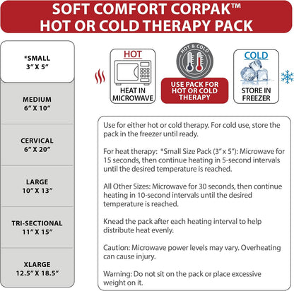 Reusable Hot & Cold Therapy Pack for Knee Back & Shoulder Pain-Trisectional